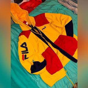#Fila #WindBreaker #Fall #Hoodie #Jacket #Size L #New #Exclusive